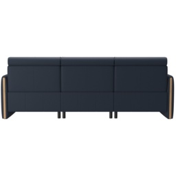 Stressless Emily 3 Seater Sofa With Wood Arms - Noblesse Leather - thumbnail 3