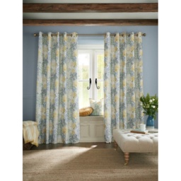 Laura Ashley Bernwood Eyelet Curtains - Ochre Yellow - W 88 x D 72 - thumbnail 1