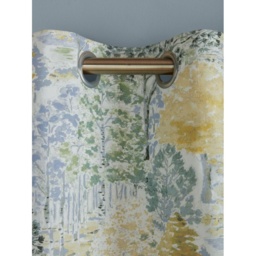 Laura Ashley Bernwood Eyelet Curtains - Ochre Yellow - W 88 x D 72 - thumbnail 2