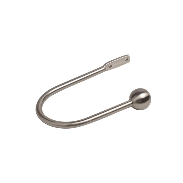 Speedy Ball Curtain Holdback Pair - Satin Silver - image 1