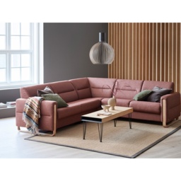 Stressless Fiona Fabric 5 Seater Corner Sofa 2 Seats 2.5 Seats - 2 x Wood Arms - thumbnail 1