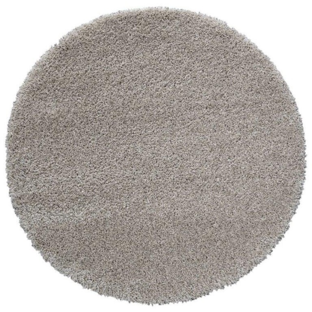 Mastercraft 039-001/6611 Twilight Shaggy Round Rug - Linen/Beige - 120cm Circle - image 1
