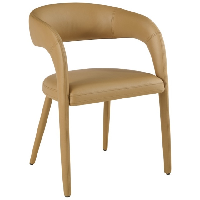 Louisiana Upholstered Dining Chair - Camel - image 1