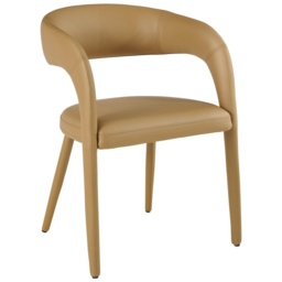 Louisiana Upholstered Dining Chair - Camel - thumbnail 1