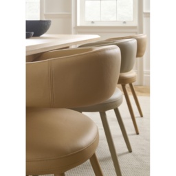 Louisiana Upholstered Dining Chair - Camel - thumbnail 3