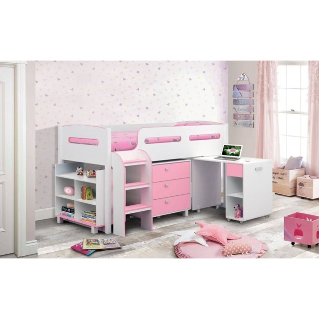 Julian Bowen Kimbo Cabin/Sleeper Bed - Pink - image 1