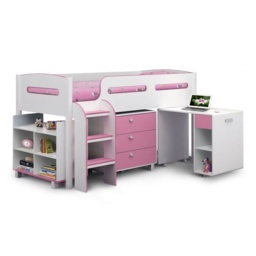 Julian Bowen Kimbo Cabin/Sleeper Bed - Pink - thumbnail 2