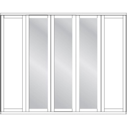 Wiemann Cambridge 5 Door 3 Mirrored Door Wardrobe - Finish - thumbnail 2