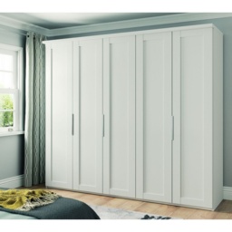 Wiemann Cambridge 5 Door 3 Mirrored Door Wardrobe - Finish - thumbnail 1