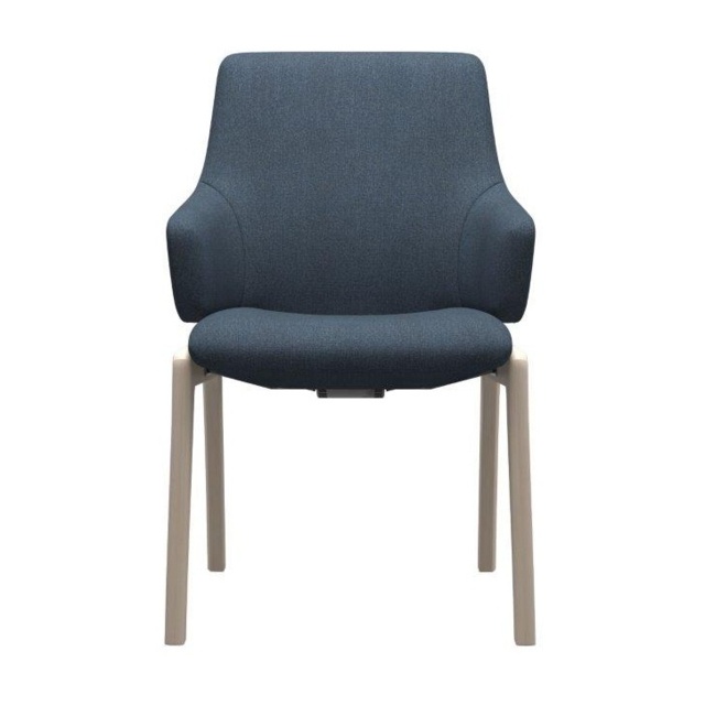 Stressless Laurel Low Back D100 Dining Chair With Arms - Paloma Leather - image 1