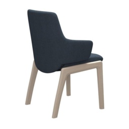 Stressless Laurel Low Back D100 Dining Chair With Arms - Paloma Leather - thumbnail 4