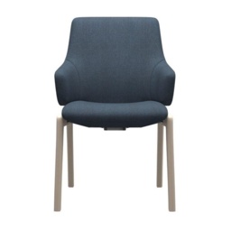 Stressless Laurel Low Back D100 Dining Chair With Arms - Paloma Leather