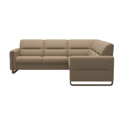 Stressless Fiona Leather 5 Seater Corner Sofa 2 Seats 2 Seats - Batick Leather - 2 x Steel Arms - thumbnail 4