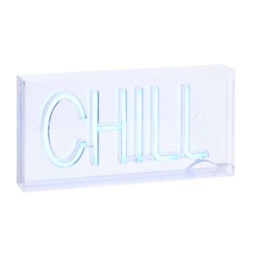 BHS Glow LED Chill Neon Light Box - Blue - thumbnail 2