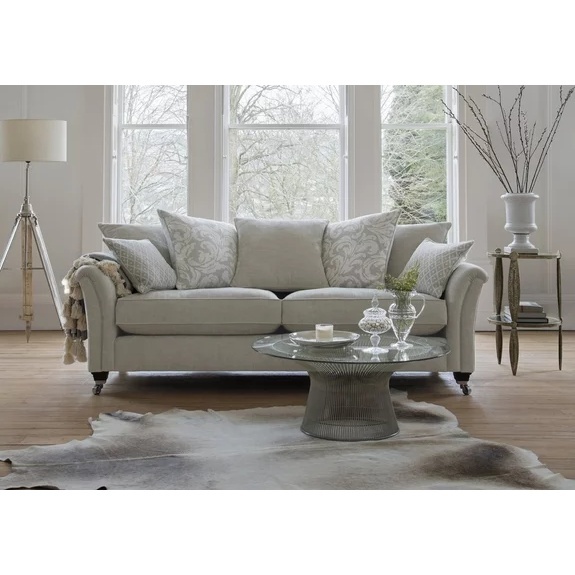 Parker Knoll Devonshire Pillow Back Grand 3 Seater Sofa - Fabric Grade A - image 1