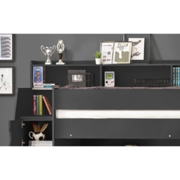 Julian Bowen Camelot Bunk Bed with Staircase - Anthracite - thumbnail 3