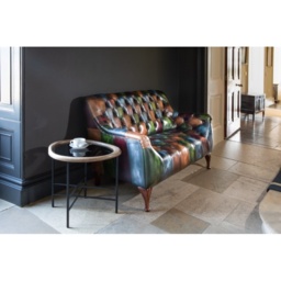 Metropolitan Rub-Off Leather Patchwork 2 Seater Sofa - thumbnail 3