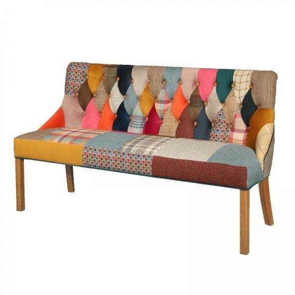 Jester Harlequin Patchwork Bench - image 1