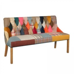 Jester Harlequin Patchwork Bench - thumbnail 2