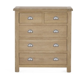 Julian Bowen Memphis 3 2 Drawer Chest - Limed Oak - thumbnail 6