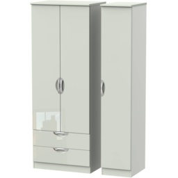 Cambourne Cam141 Tall Triple 2 Drawer Wardrobe - Finish - thumbnail 1