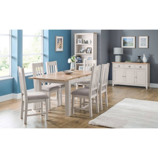 Julian Bowen Richmond Sideboard - Elephant Grey/Pale Oak - image 1