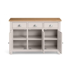 Julian Bowen Richmond Sideboard - Elephant Grey/Pale Oak - thumbnail 4