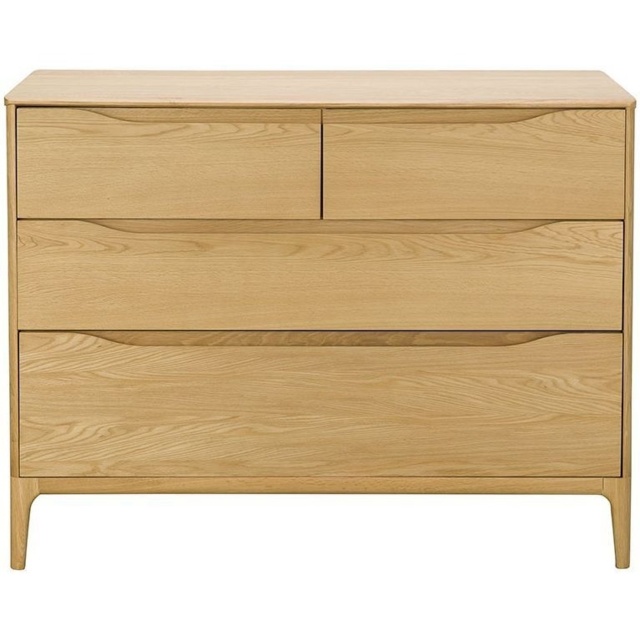 Ercol Rimini 4 Drawer Low Wide Chest - image 1