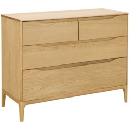 Ercol Rimini 4 Drawer Low Wide Chest - thumbnail 2