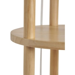 BHS Shelby Shelving Floor Lamp - Oak/Natural - thumbnail 4