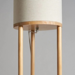 BHS Shelby Shelving Floor Lamp - Oak/Natural - thumbnail 3