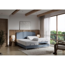 Tempur Form Spring Adjustable Bed with Headboard - King - 150cm x 200cm - Misty Grey - Horizontal Headboard - thumbnail 4