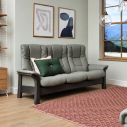 Stressless Buckingham High Back 3 Seater Recliner Sofa - Batick Leather