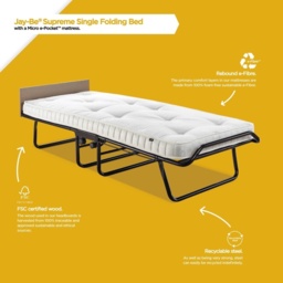 Jay-Be Supreme Automatic Folding Bed With Micro e-Pocket Sprung Mattress - Single - thumbnail 6