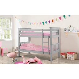 Julian Bowen Barcelona Bunk Bed - Dove Grey - thumbnail 1