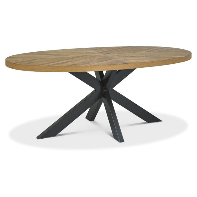 Winnipeg Rustic Oak 200cm Dining Table - image 1