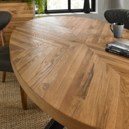 Winnipeg Rustic Oak 200cm Dining Table - thumbnail 3