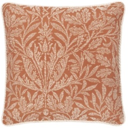 Morris and Co Acorn Tonal Feather Rich Cushion 50cm - Brick - thumbnail 2