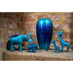 Tilnar Art Brushed Aqua Vase - thumbnail 2