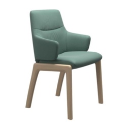 Stressless Mint Low Back D100 Dining Chair With Arms - Batick Leather - thumbnail 3