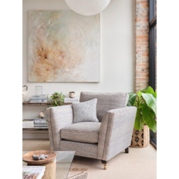 Parker Knoll Harlow Leather/Fabric Armchair - Leather/Fabric Mix - thumbnail 7