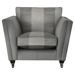 Parker Knoll Harlow Leather/Fabric Armchair - Leather/Fabric Mix - thumbnail 2