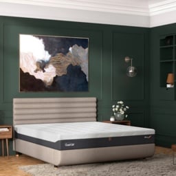 Tempur Arc Static Disc Bed Base - Super King - 180cm x 200cm - Dark Grey - Vertical Headboard - thumbnail 1