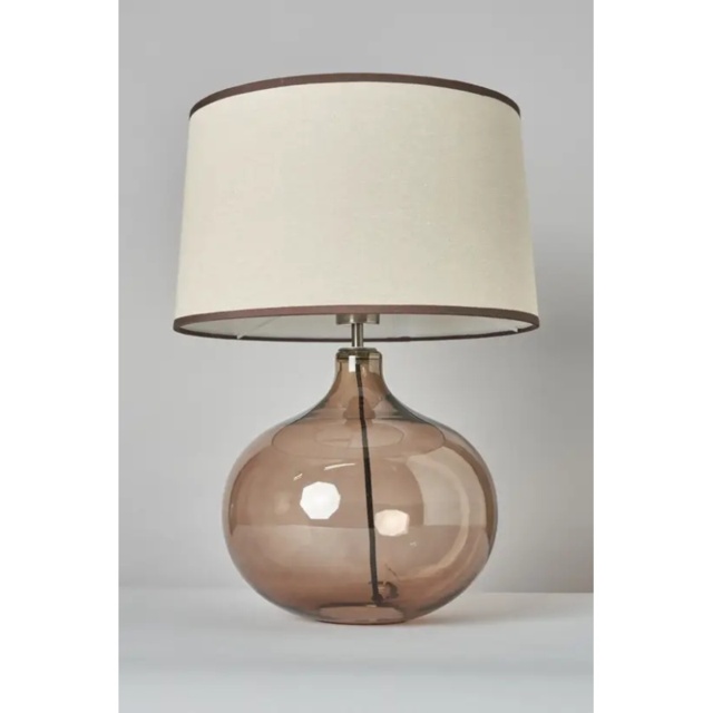 BHS Petrice Mink Glass Ball Large Table Lamp - Brown - image 1