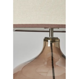 BHS Petrice Mink Glass Ball Large Table Lamp - Brown - thumbnail 3