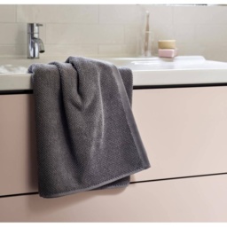 Christy Brixton Textured Towel - Titanium - Hand - thumbnail 1