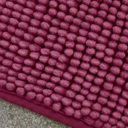 Catherine Lansfield Bobble Bath Mat 50x80cm - Raspberry - thumbnail 3
