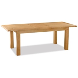 Ascot Rustic Oak Large 180/230cm Extending Dining Table - thumbnail 2