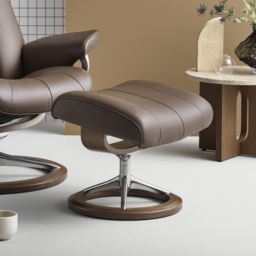 Stressless Paul Footstool With Signature Base - Paloma Leather - thumbnail 1