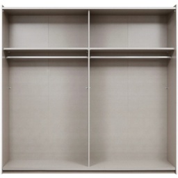 Korbach Stone Grey and Metallic Grey 218cm Sliding Door Wardrobe - thumbnail 3
